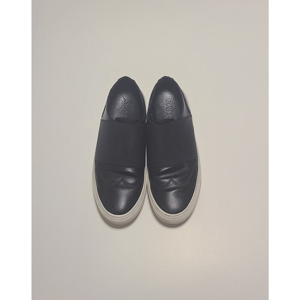 Jimmy Choo Low Top Slip-on Wingtip Style Black Adam Sneakers Size EU 41